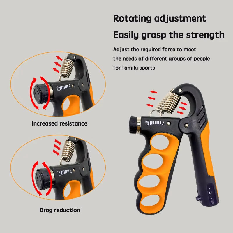 GripMaster Premium™ 5–100KG – Entrenador de Fuerza de Manos y Muñecas con Agarre Mejorado