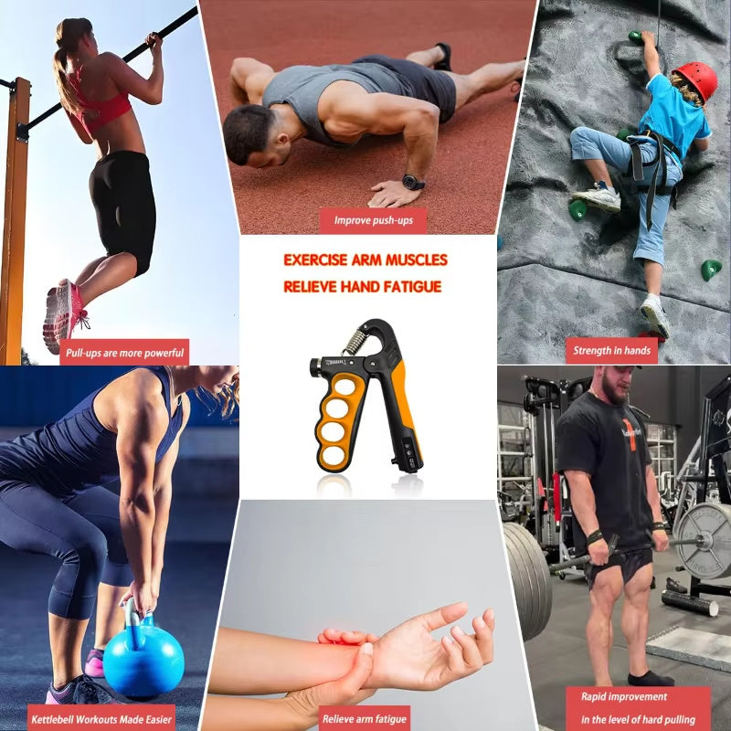 GripMaster Premium™ 5–100KG – Entrenador de Fuerza de Manos y Muñecas con Agarre Mejorado