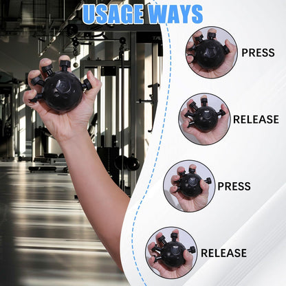 GripForce™ Entrenador de Mano y Antebrazo - Fortalecedor de Dedos, Mano y Muñeca - Ajustable 20/45KG
